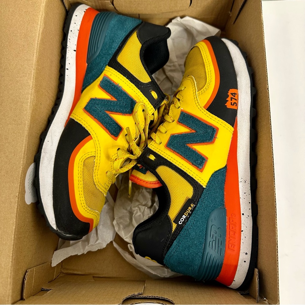 New Balance Lifestyle 574 Cordura Sneakers Harvest Gold Men’s US 5 Women’s 7